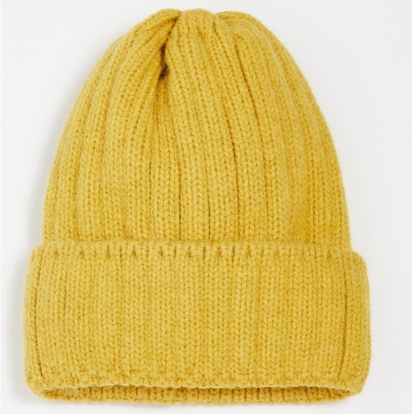 NWT Hat Attack Color Story Knit Beanie in Mustard Yellow Women’s One Size - Picture 3 of 6